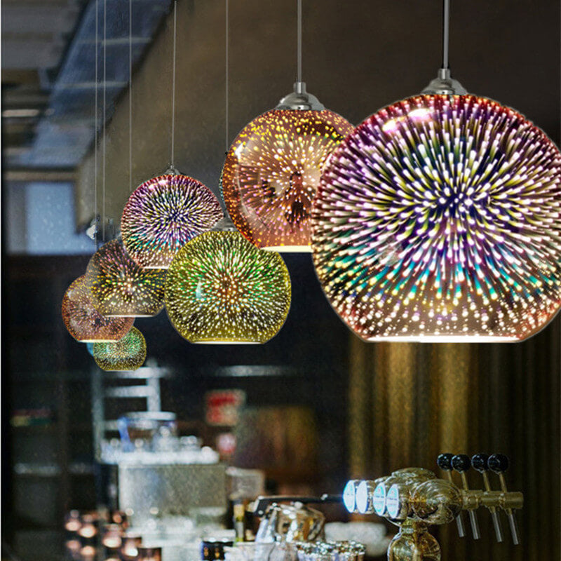 Suspension Moderne Effet Feu D’artifice – Éclat Visuel Et Design Tendance