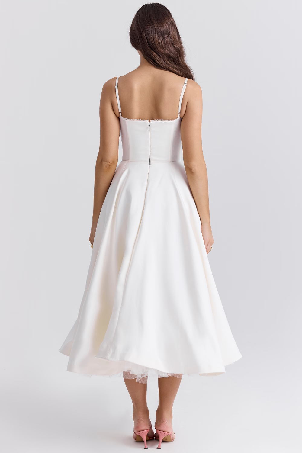 Lory | Midi Dress with Straps – Classic Glamour and Lightness