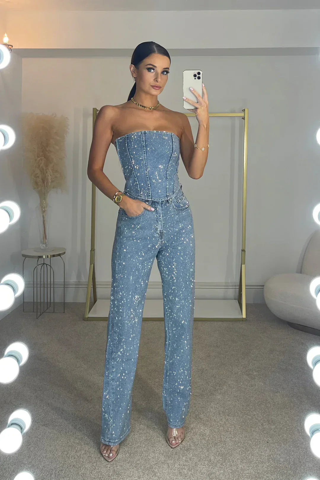Ginia | Mono Largo Bustier – Glamour y Distinción
