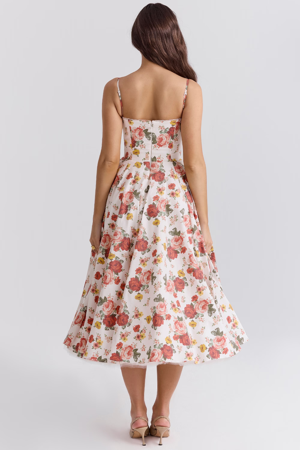 Lory | Midi Dress with Straps – Classic Glamour and Lightness