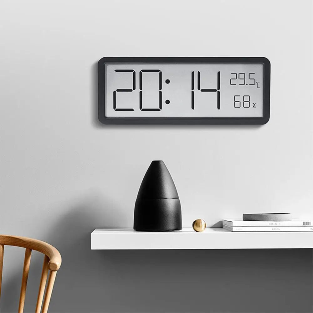 LED Digital Wall Clock – Clear Display and Integrated Sensors