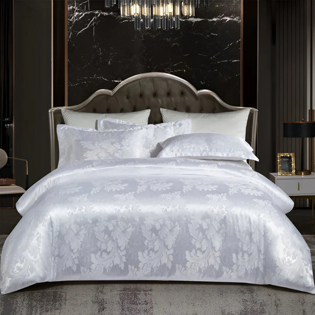 Satin Dynebetræk – Floral Elegance Og Absolut Komfort