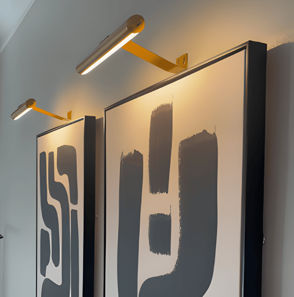 Lampada da parete a LED ricaricabile senza fili USB - Rotazione completa e comoda ricarica