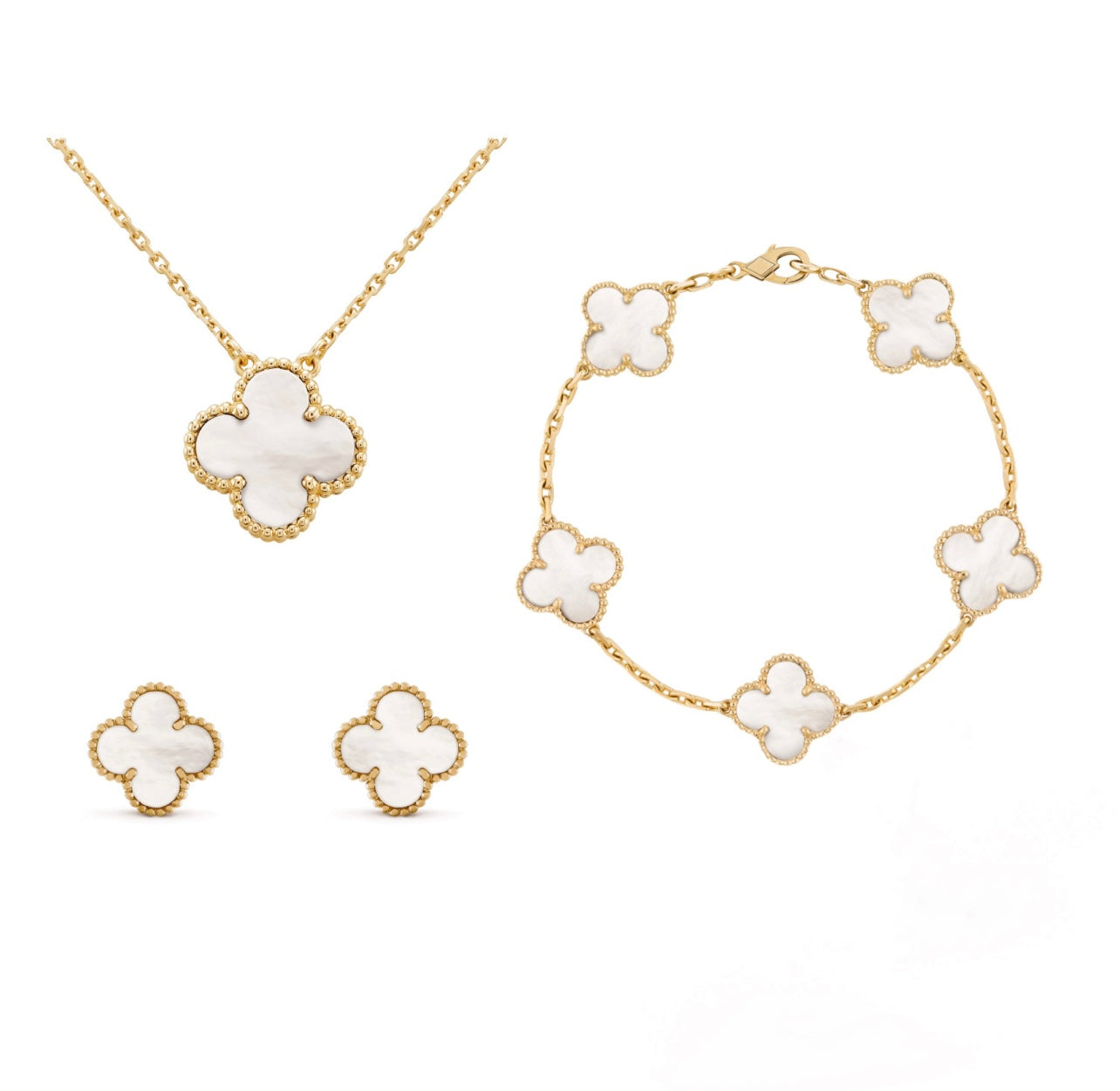 Jewelry Set – Golden Elegance in Stainless Steel