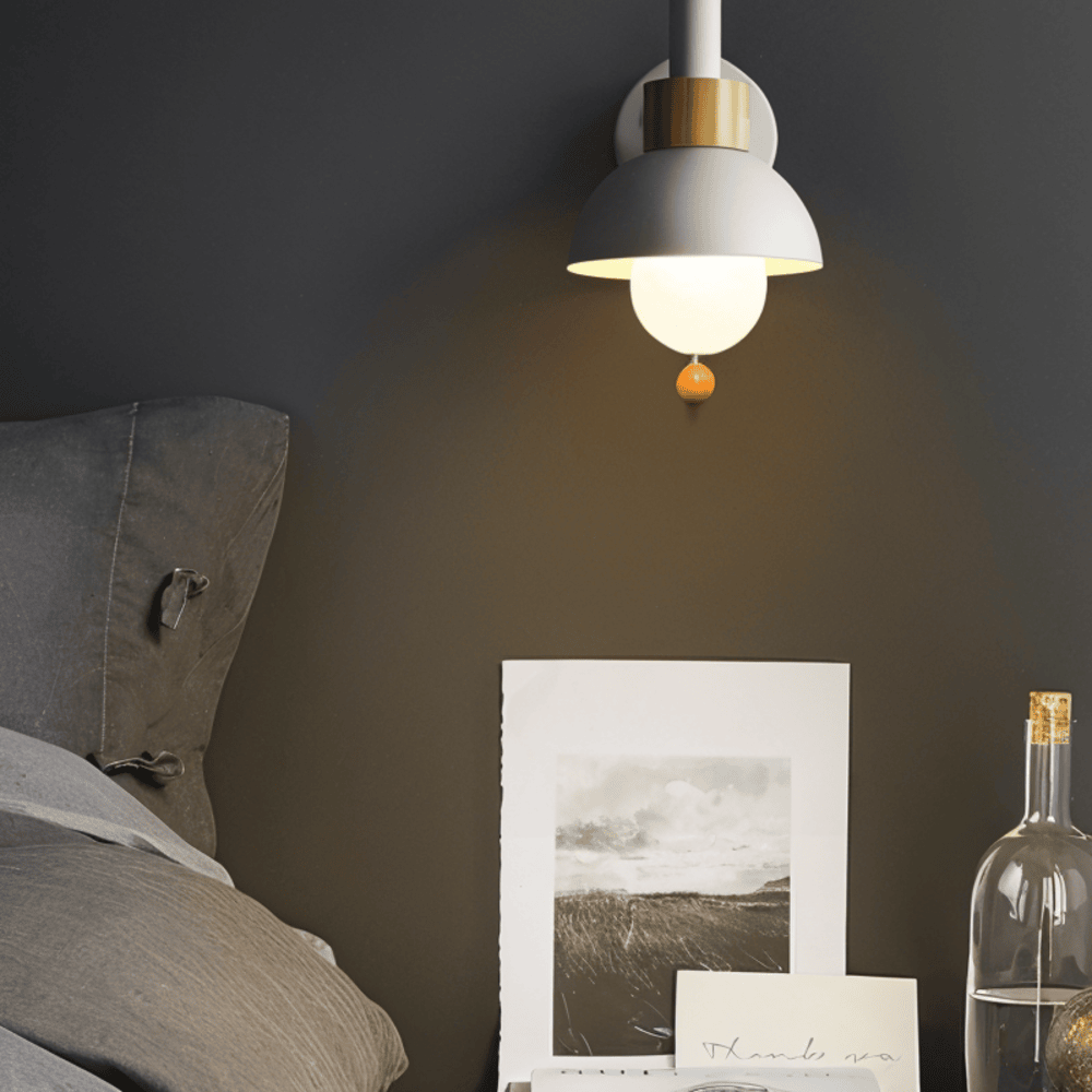 Lampă de perete pastel cu întrerupător - iluminare moale și stil modern