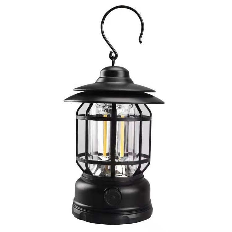 Lampă de camping retro LED - stil vintage și funcționalitate