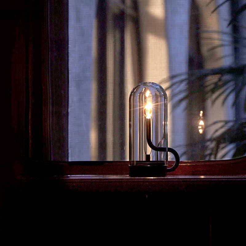 Stolová Lampa — Teplé Osvetlenie Efekt Plameňa 