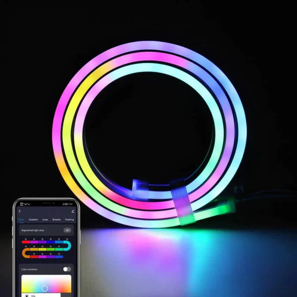 Flexibler LED-Neon – Einfache Steuerung über mobile App 