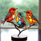 Ornamento Decorativo – Pássaros Pousados Sobre Um Ramos 
