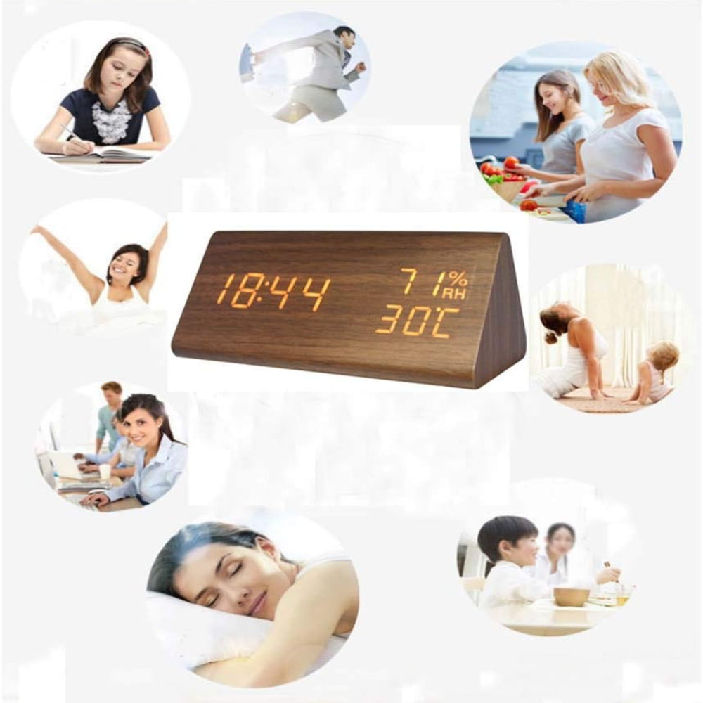 Reloj LED Con Control de Voz – Diseño Moderno y Funcionalidad Inteligente 