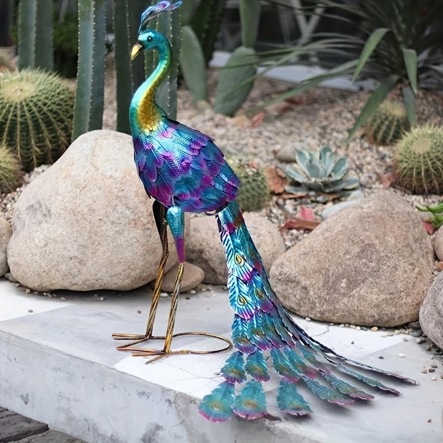 Escultura Pavo Majestuoso – Símbolo De Belleza Y Prestigio 