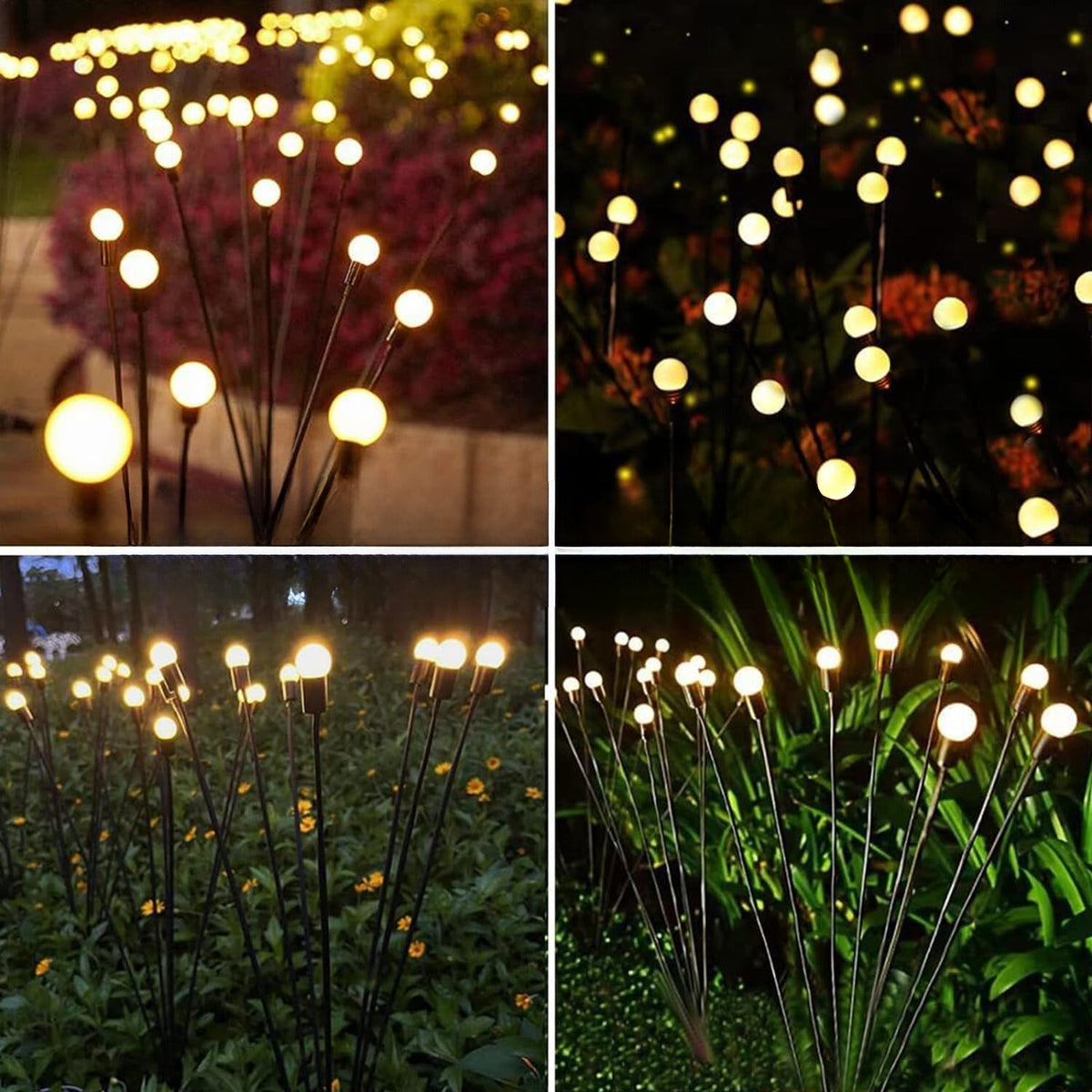 LED-Lampen Glühwürmchen – Solarenergie – Magische Atmosphäre für Ihren Garten 