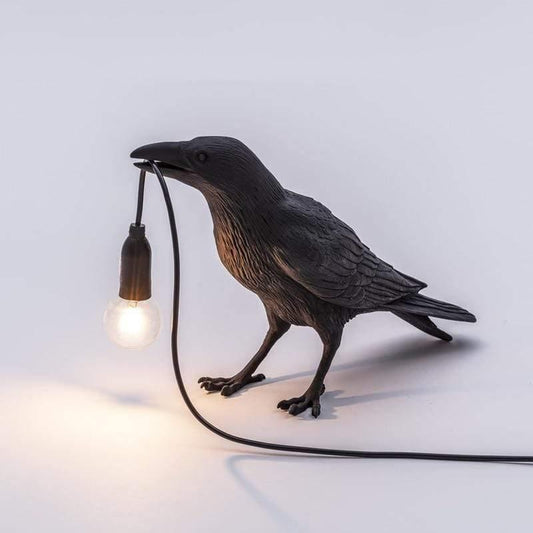 Lampă Decorativă — Corb pentru o Ambianță Misterioasă 