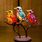 Ornamento Decorativo – Pássaros Pousados Sobre Um Ramos 