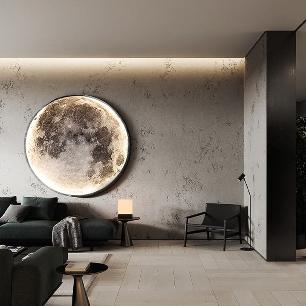 3D LED Wandlamp – Maan Voor Een Unieke Sfeer 