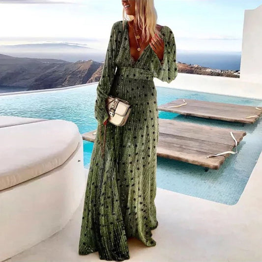 Ginette | Vestido Largo Clásico – Elegancia Atemporal y Refinamiento 