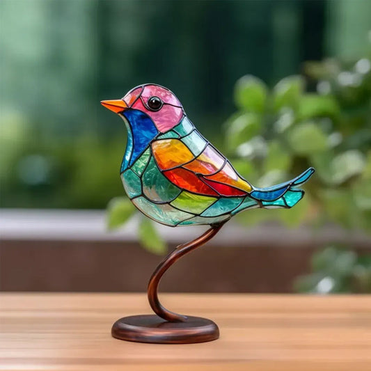 Ornement Décoratif – Oiseaux Posés Sur Une Branche