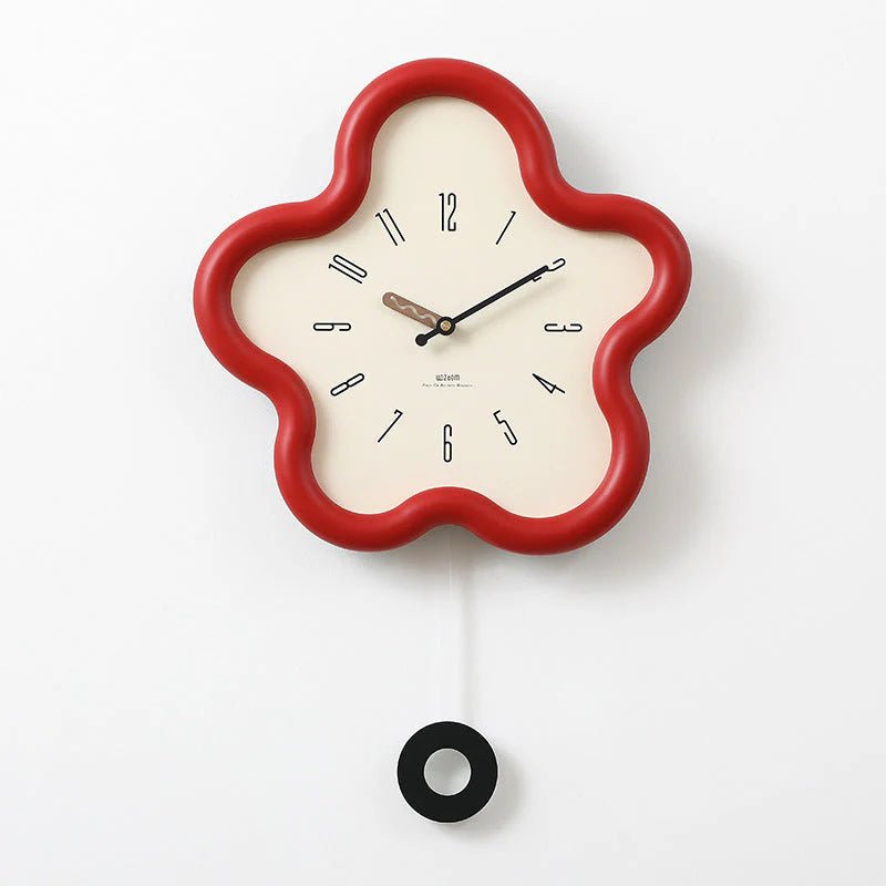Ceas de perete pendul floare 3D – Eleganță decorativă și stil modern 