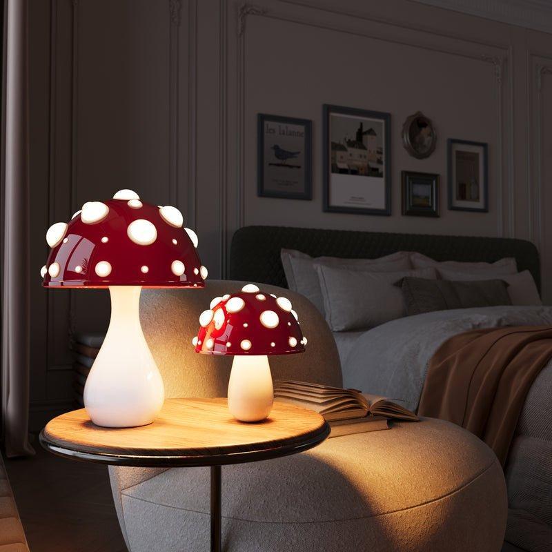 Svampe Bordlampe – Blødt Lys Og Original Stil 