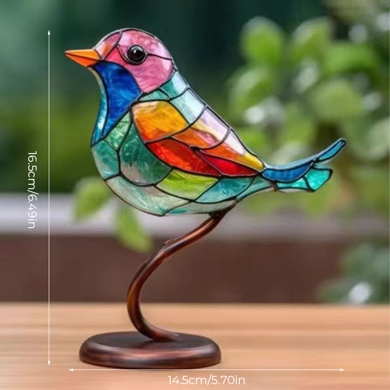 Ornamento Decorativo – Pássaros Pousados Sobre Um Ramos 