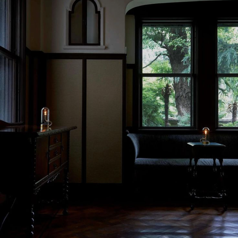 Stolová Lampa — Teplé Osvetlenie Efekt Plameňa 