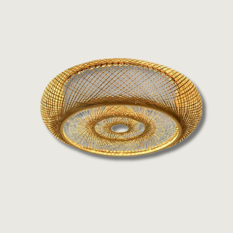 Lampe Suspendue Artisanale En Bambou Naturel – Élégance Et Authenticité