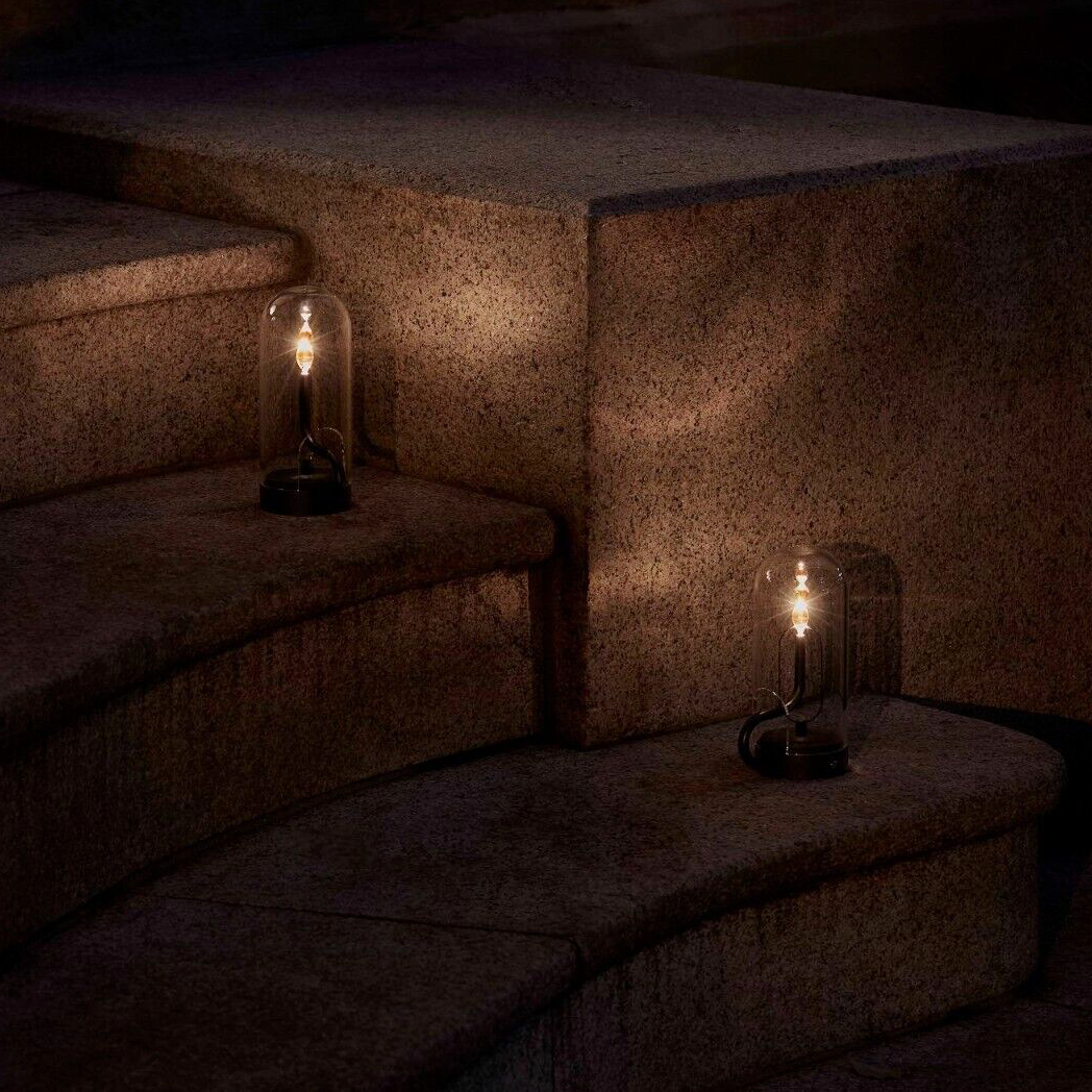 Stolová Lampa — Teplé Osvetlenie Efekt Plameňa 
