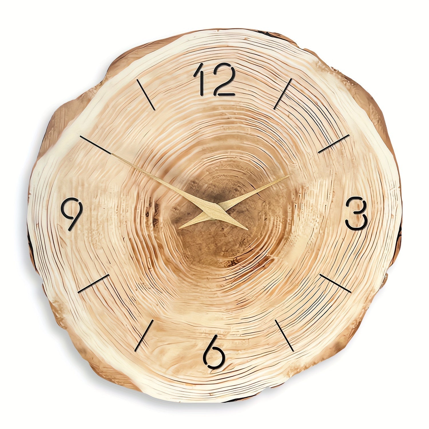 Silent Wall Clock – Realistic Texture and Elegant Design 