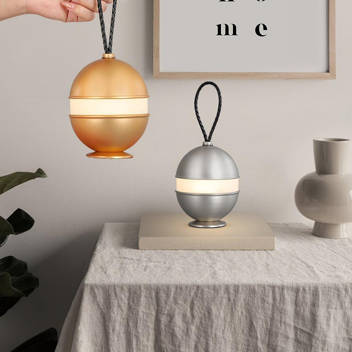 Wiederaufladbare Sphärenlampe - Schickes Design & Entspannungslicht