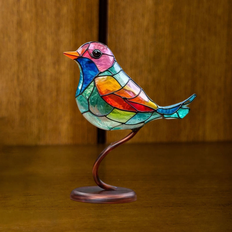 Ornamento Decorativo – Pássaros Pousados Sobre Um Ramos 