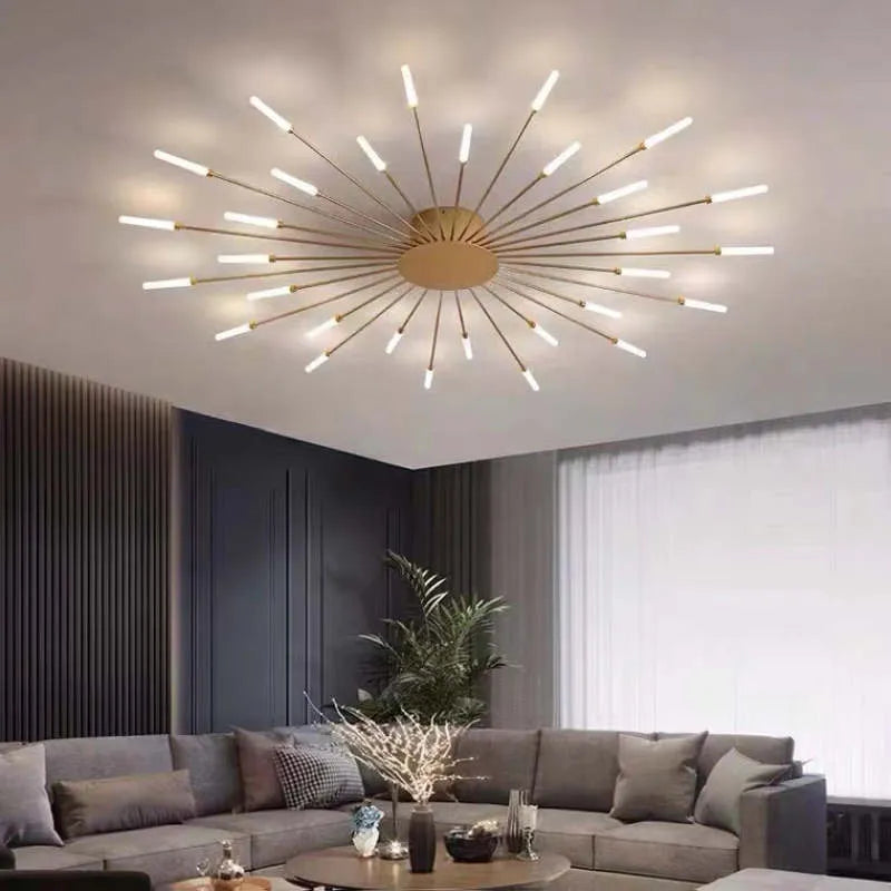 مصباح سقف LED حديث - إضاءة أنيقة وتصميم معاصر 