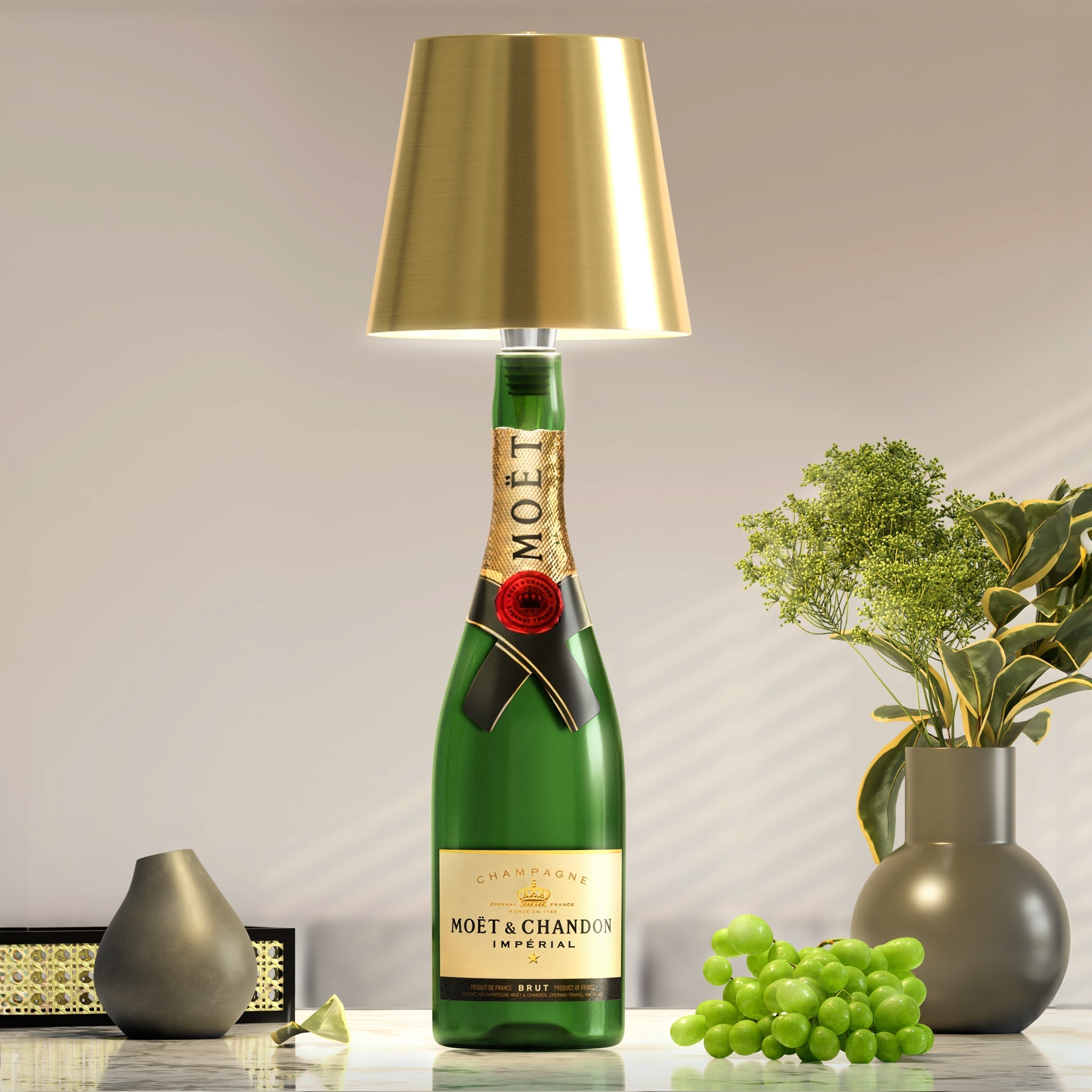 Lámpara LED recargable – Transforme sus botellas en luminarias 