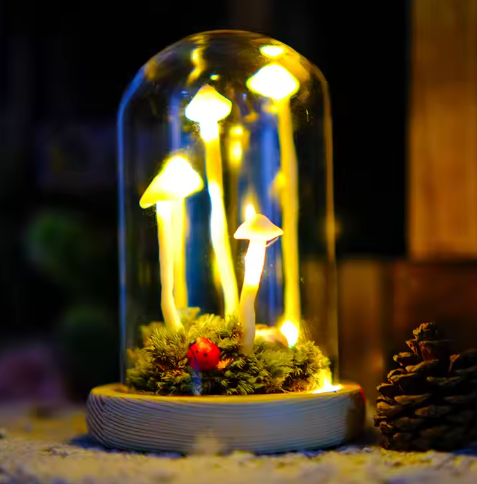 Fortryllet Svampe Lampe – Dekorativ Magi Og Tidløs Elegance 