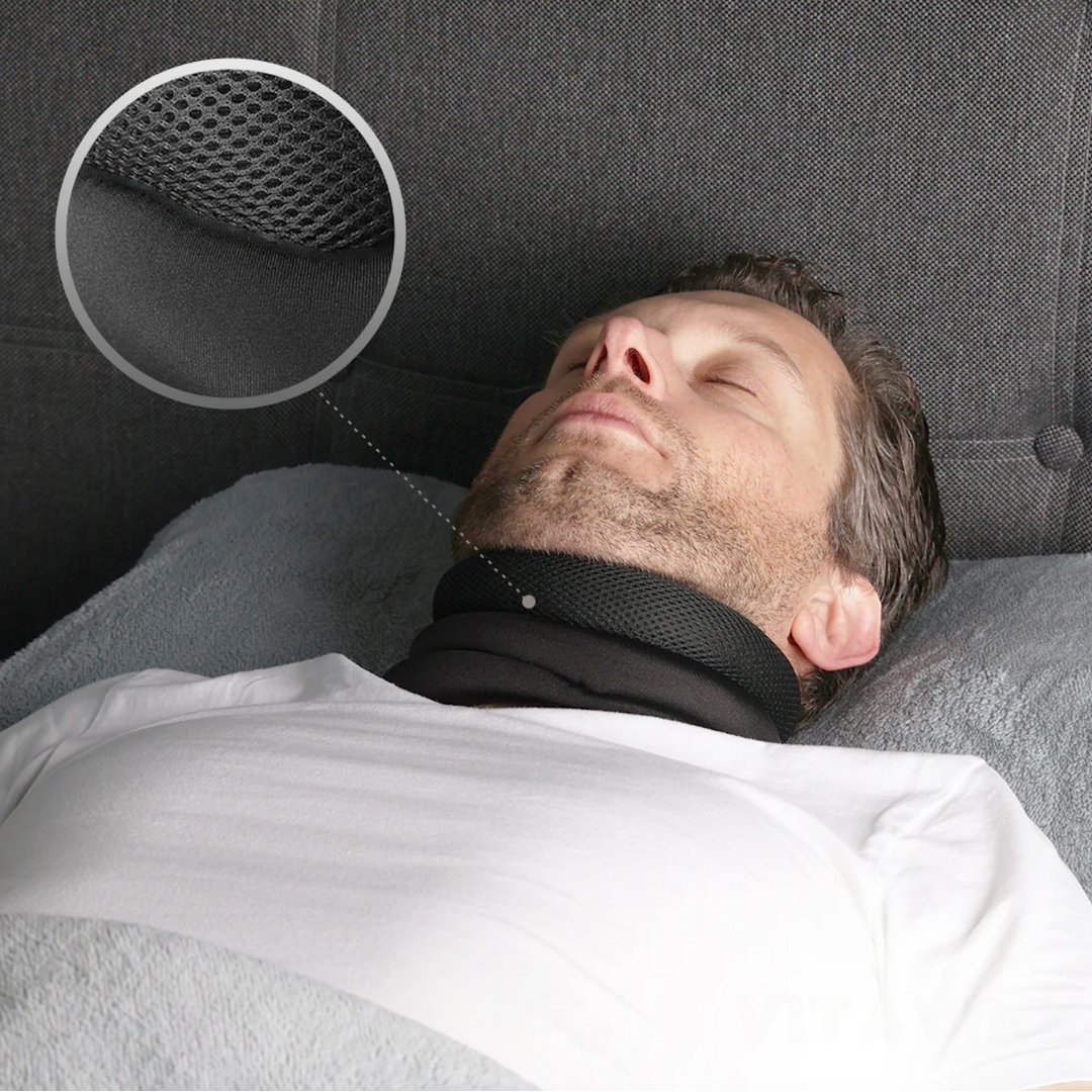 Soporte cervical para un sueño sin ronquidos 