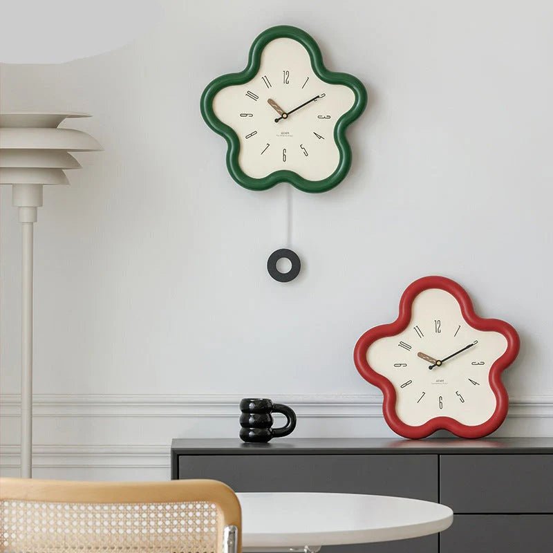 Ceas de perete pendul floare 3D – Eleganță decorativă și stil modern 