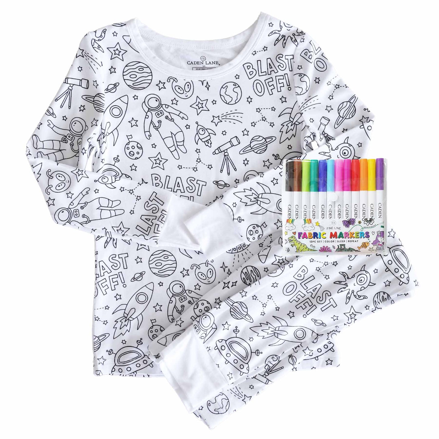 Pyjama à colorier pour enfants – Stimule la créativité