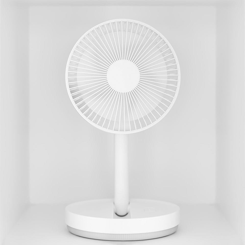 Bærbar teleskopisk ventilator med indbygget batteri 