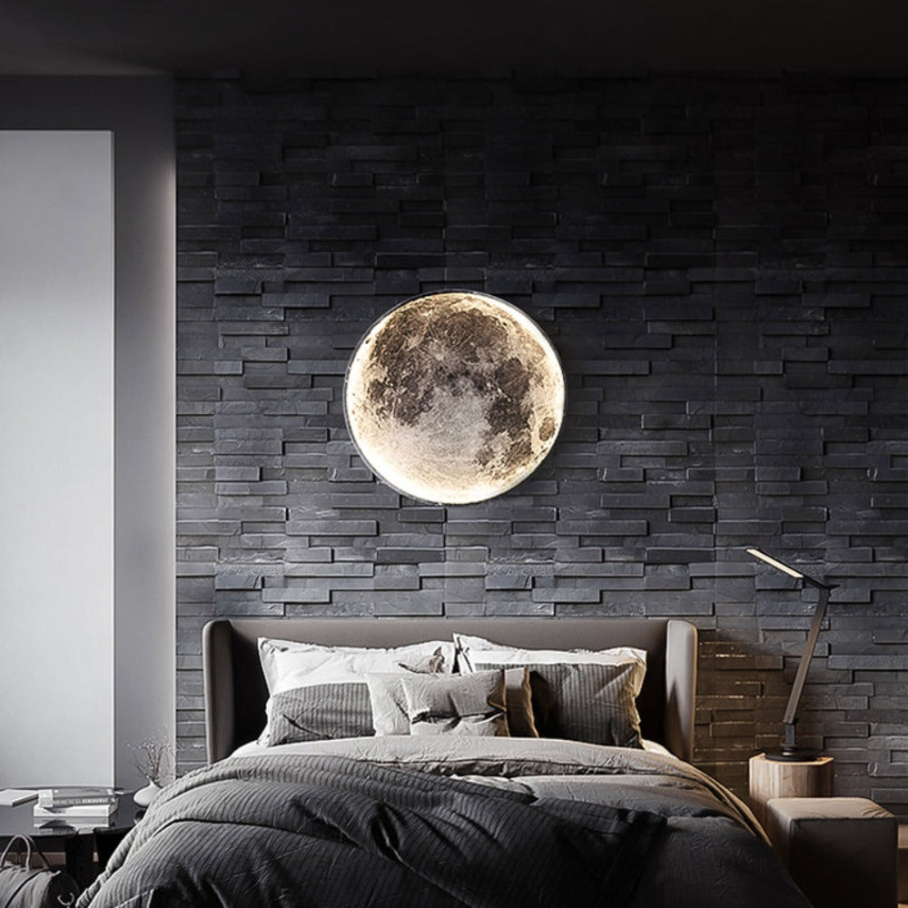 3D LED Wandlamp – Maan Voor Een Unieke Sfeer 