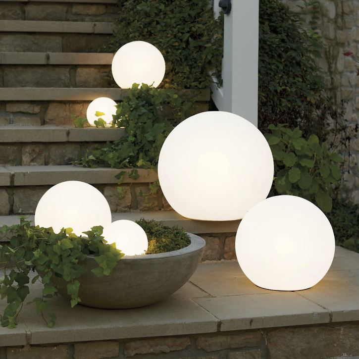 Esfera de iluminación de jardín