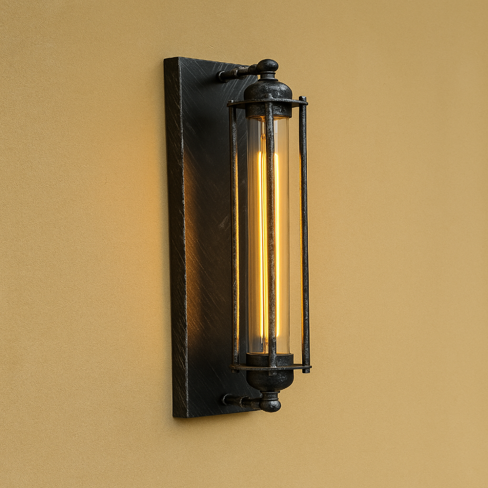 Aplique de Parede Vintage LED – Charme Retro e Iluminação Moderna 