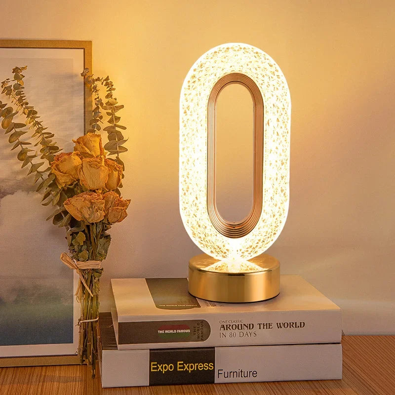 Lampe De Chevet Tactile Dorée – Élégance Et Commande Intuitive