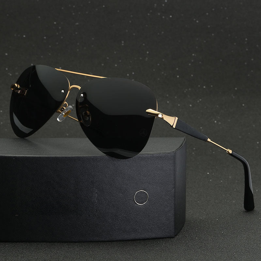 Ochelari De Soare – Stil Aviator Negru Și Polarizat 