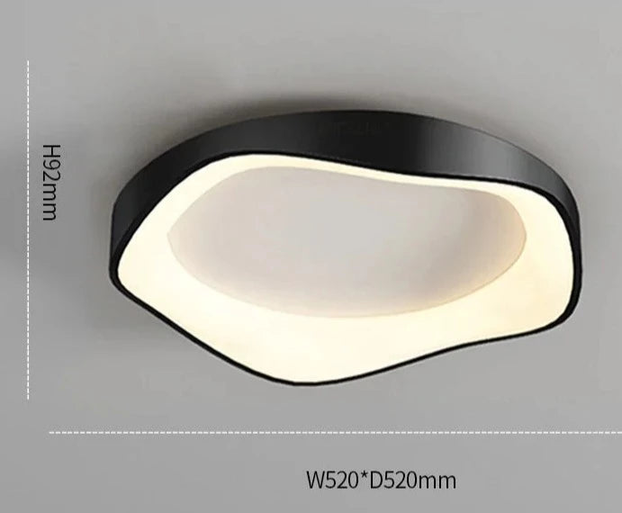 Asymmetrisk LED taklampe – Trend og eleganse 