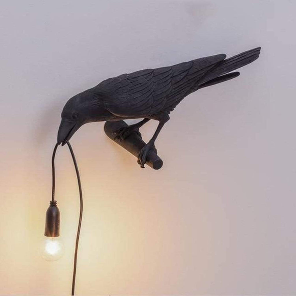Dekorativ Lampa — Kråka För Mystisk Stämning 